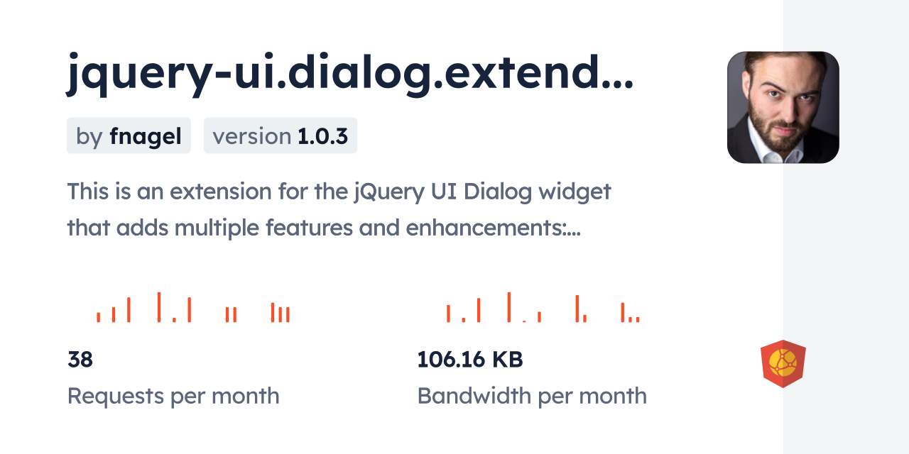jquery-ui.dialog.extended CDN by jsDelivr - A CDN for npm and GitHub