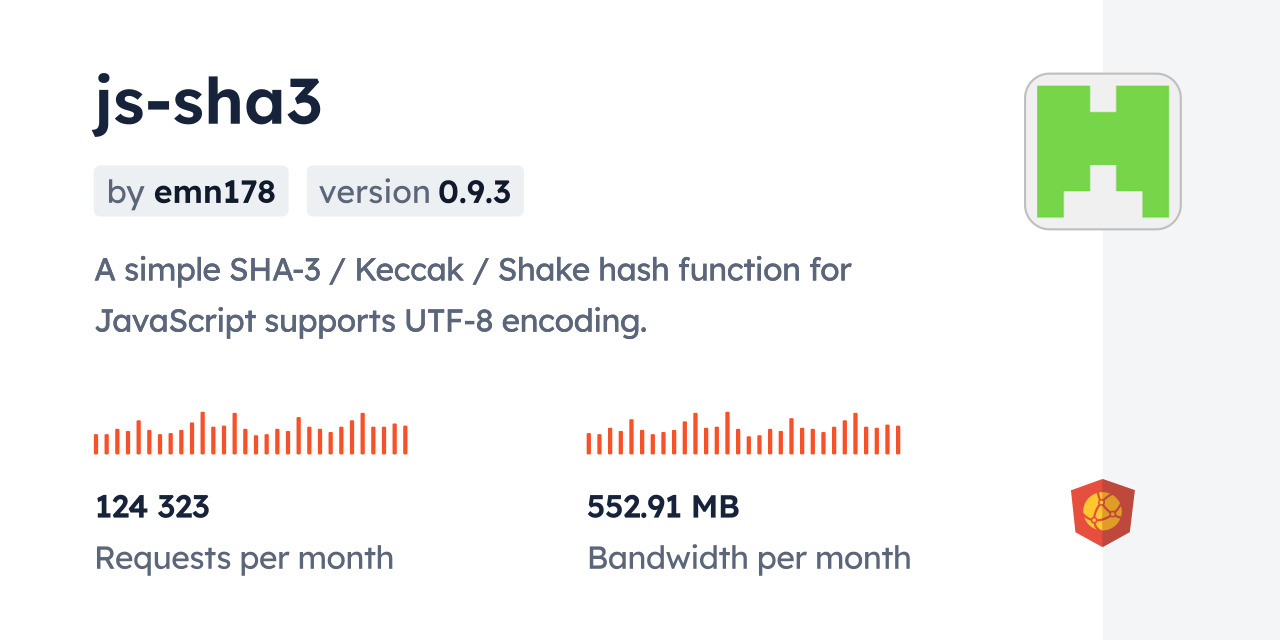 js-sha3 CDN by jsDelivr - A CDN for npm and GitHub