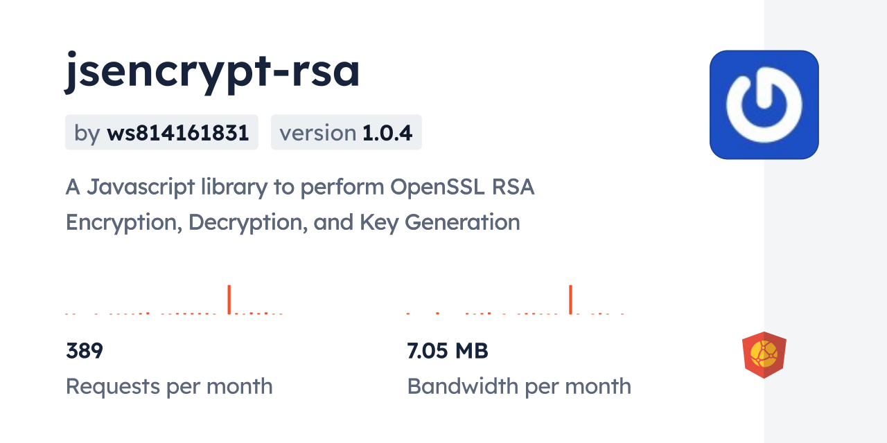 jsencrypt-rsa CDN by jsDelivr - A CDN for npm and GitHub