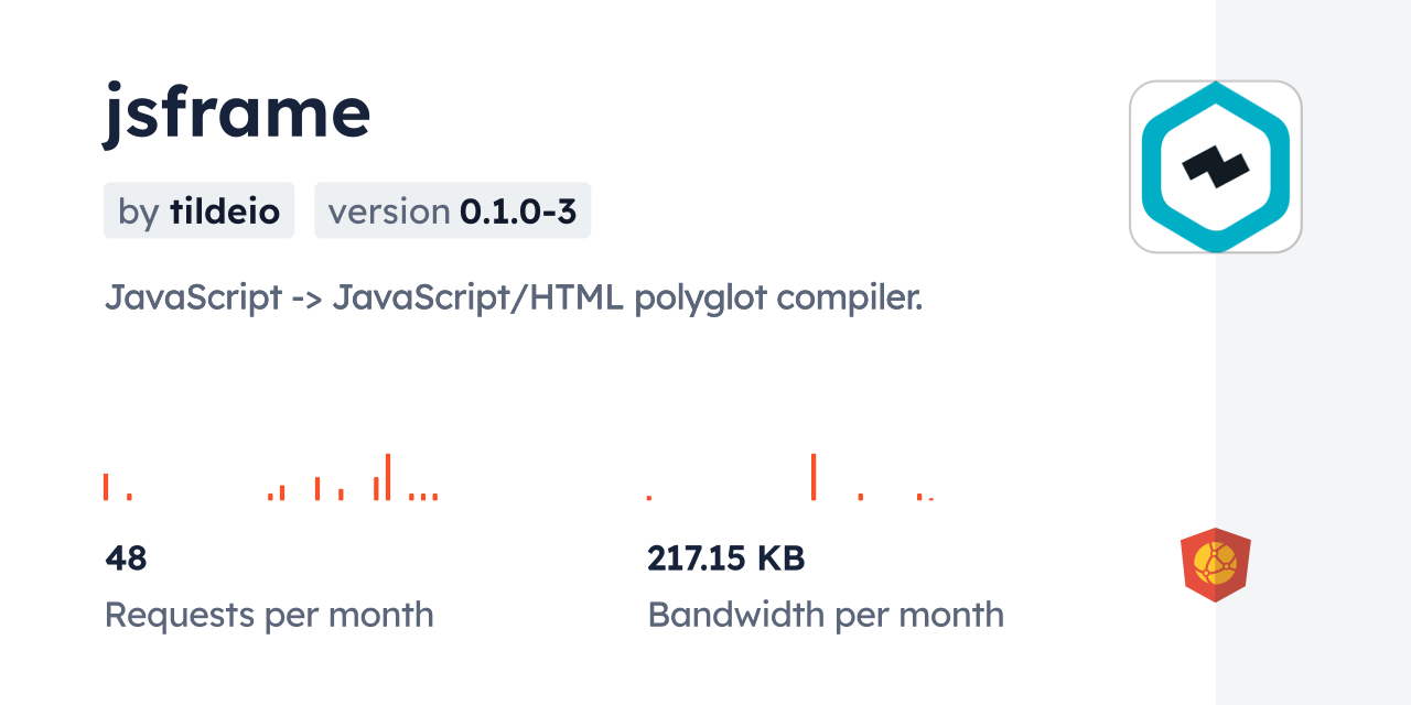 jsframe CDN by jsDelivr - A CDN for npm and GitHub