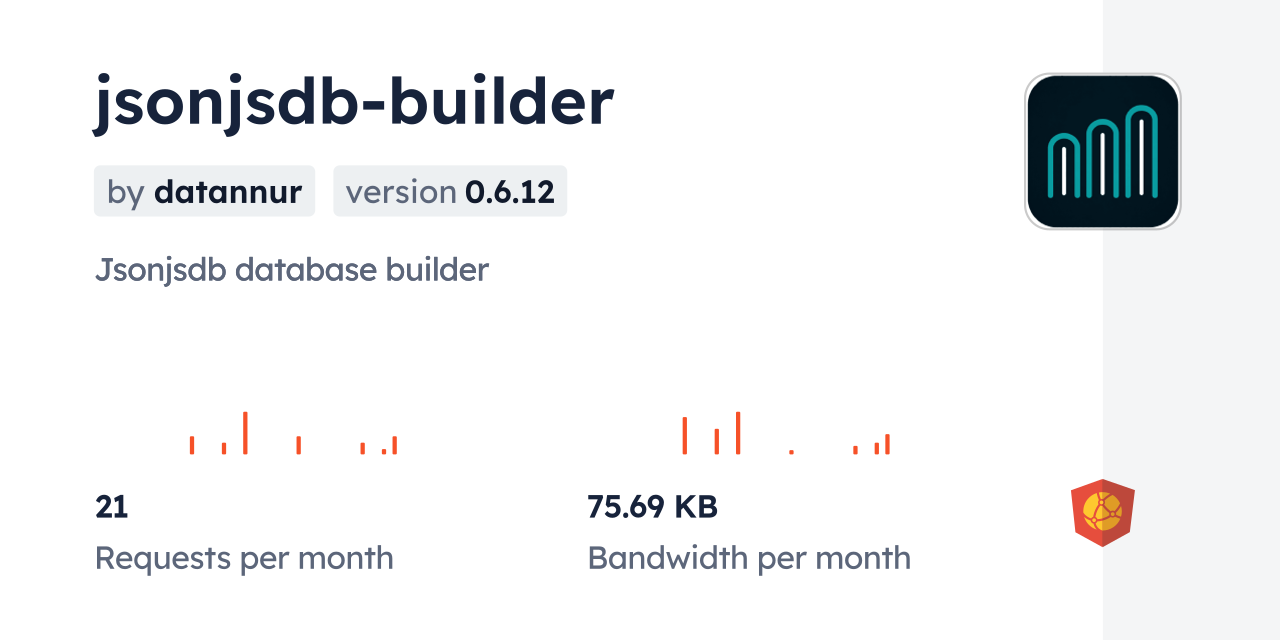 jsonjsdb-builder CDN by jsDelivr - A CDN for npm and GitHub
