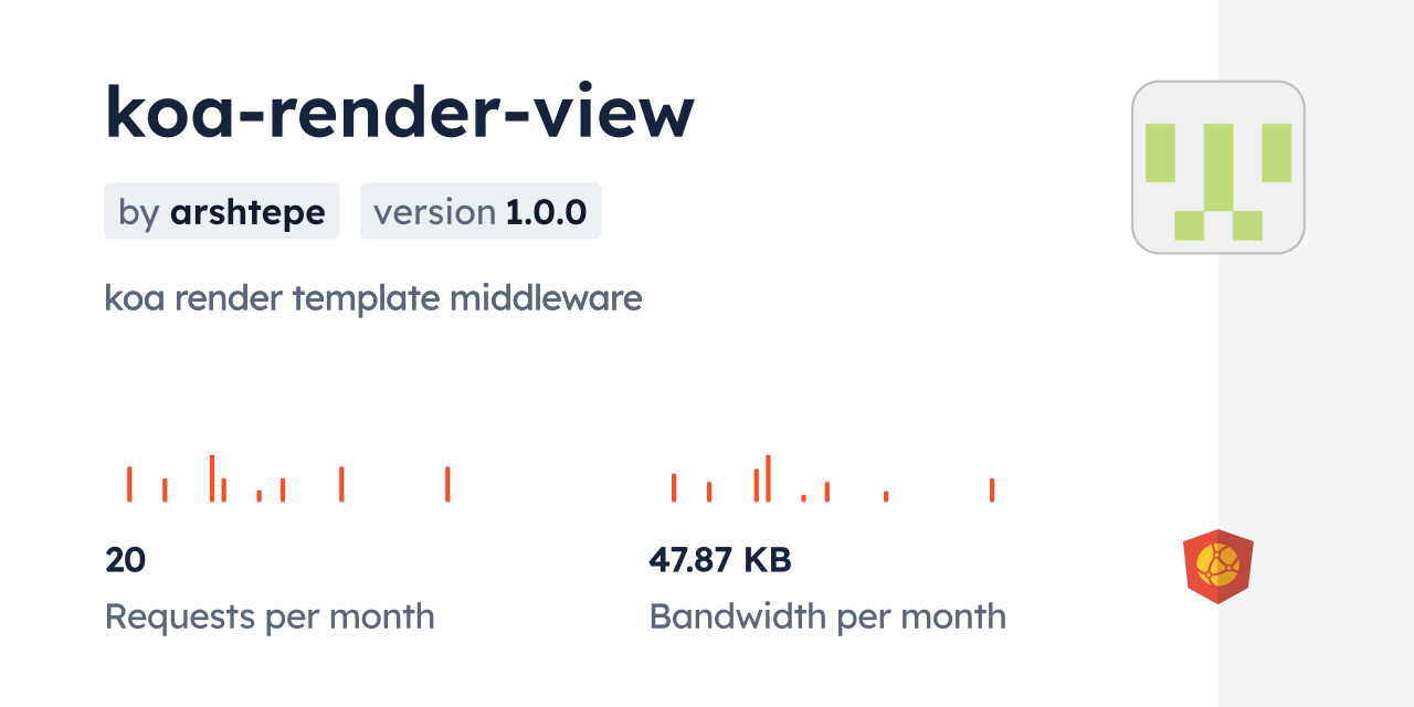 koa-render-view CDN by jsDelivr - A CDN for npm and GitHub