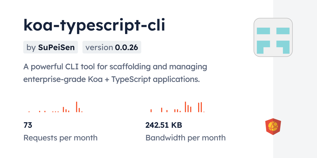 koa-typescript-cli CDN by jsDelivr - A CDN for npm and GitHub