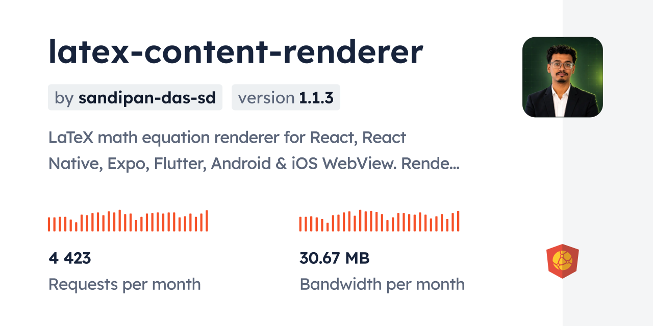 latex-content-renderer CDN by jsDelivr - A CDN for npm and GitHub