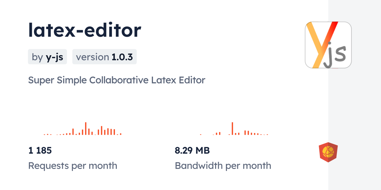 latex-editor CDN by jsDelivr - A CDN for npm and GitHub