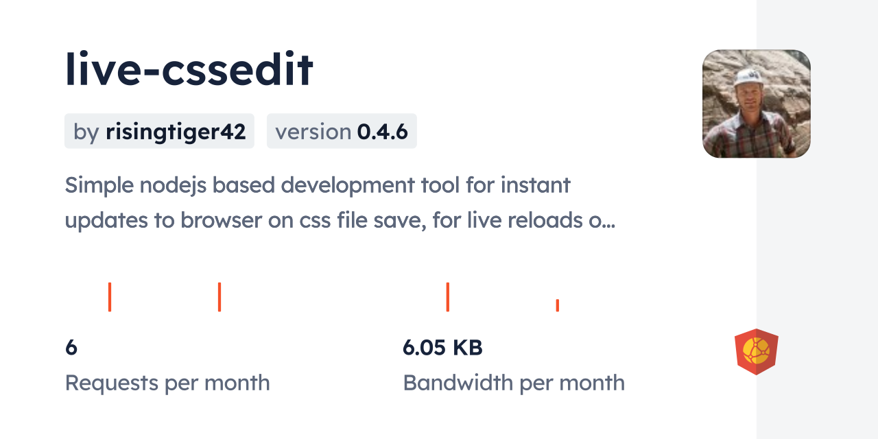 live-cssedit CDN by jsDelivr - A CDN for npm and GitHub