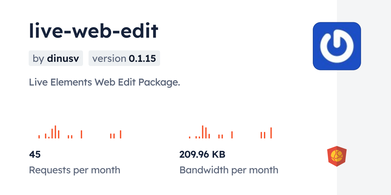 live-web-edit CDN by jsDelivr - A CDN for npm and GitHub
