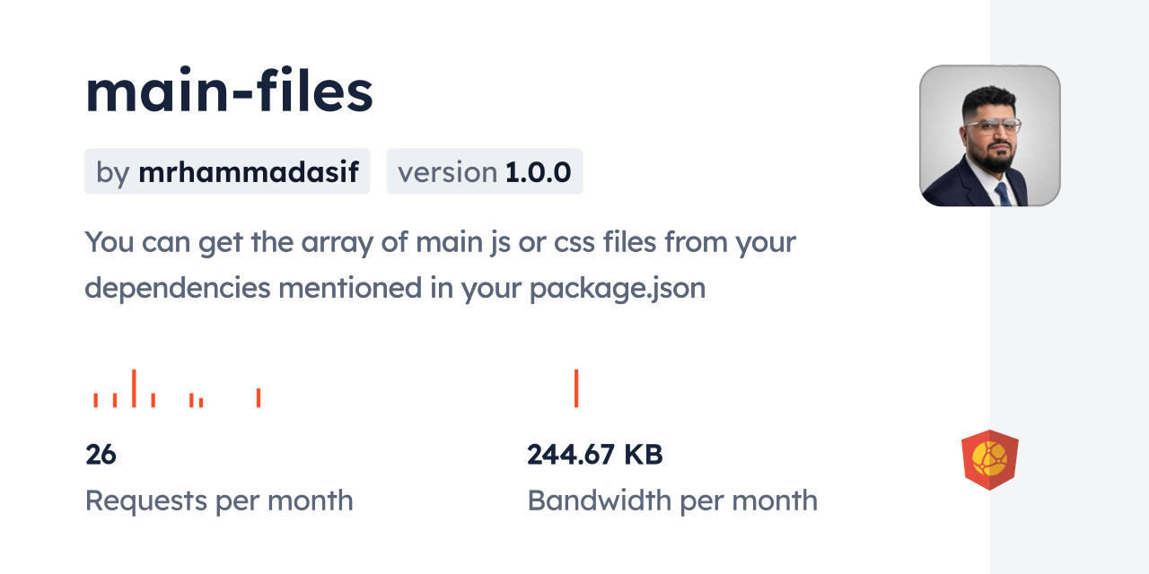 main-files CDN by jsDelivr - A CDN for npm and GitHub