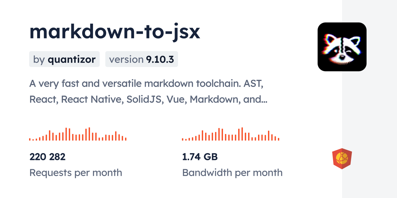 markdown-to-jsx CDN by jsDelivr - A CDN for npm and GitHub