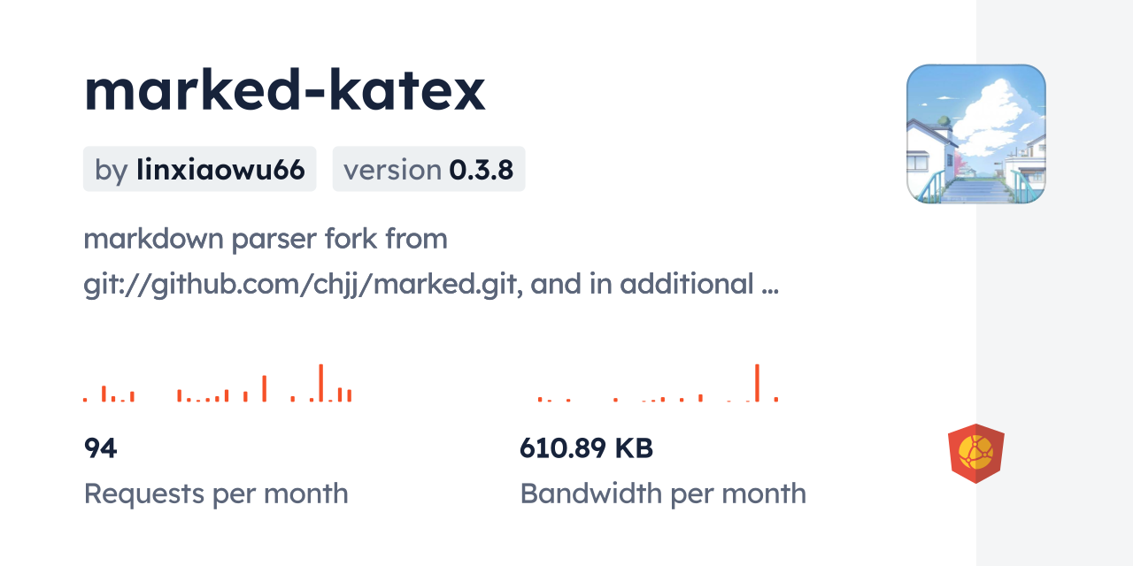 marked-katex CDN by jsDelivr - A CDN for npm and GitHub