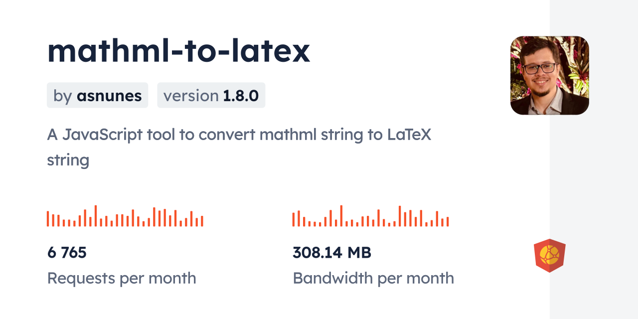 mathml-to-latex CDN by jsDelivr - A CDN for npm and GitHub