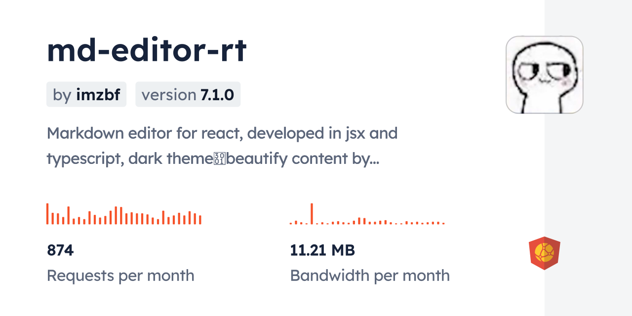 md-editor-rt CDN by jsDelivr - A CDN for npm and GitHub
