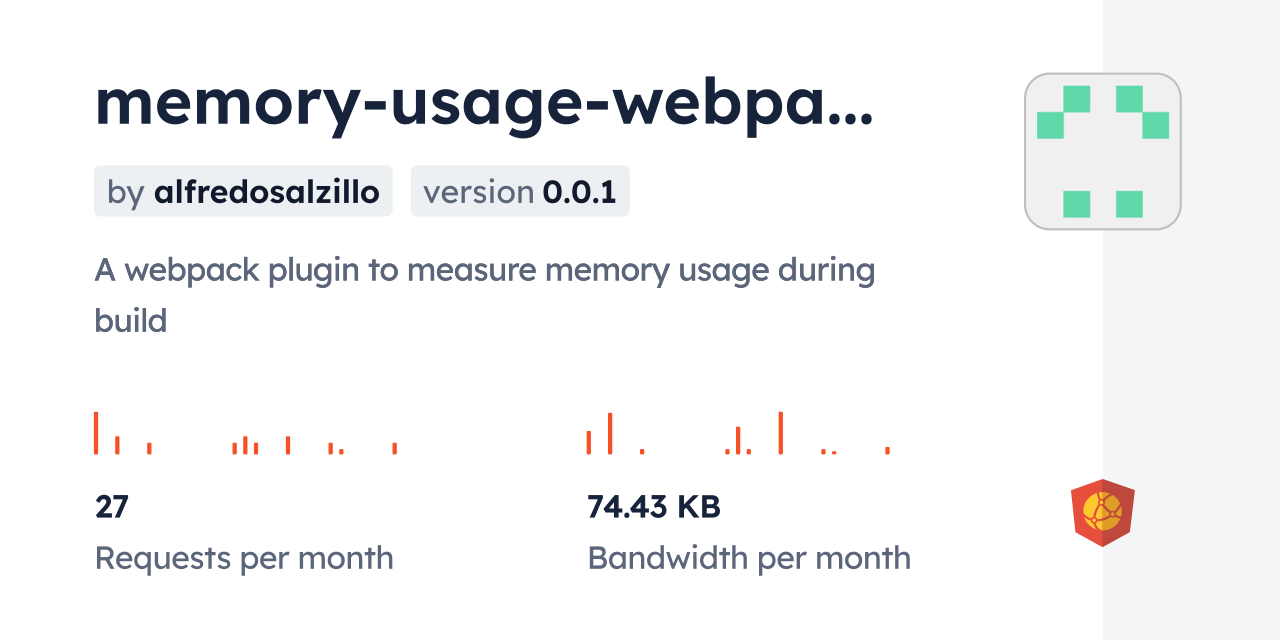 memory-usage-webpack-plugin CDN by jsDelivr - A CDN for npm and GitHub