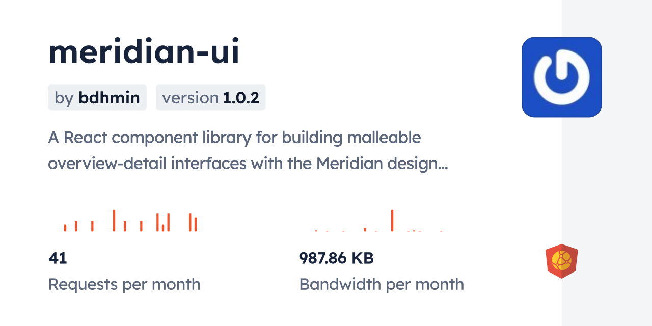 meridian-ui CDN by jsDelivr - A CDN for npm and GitHub