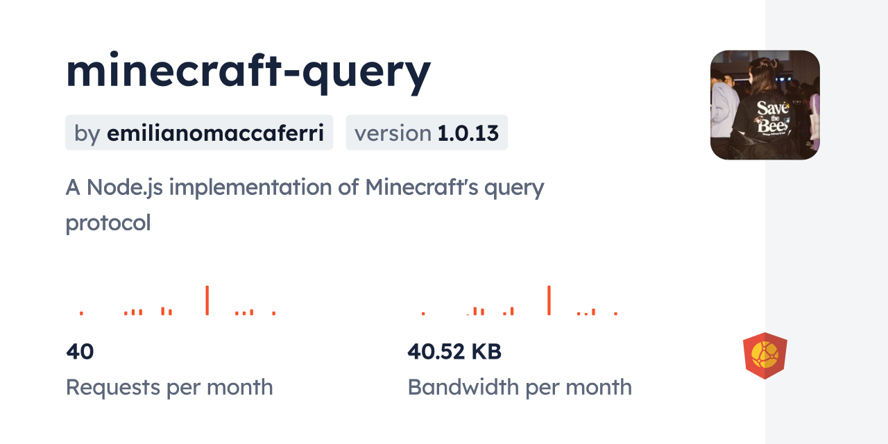 minecraft-query CDN by jsDelivr - A CDN for npm and GitHub