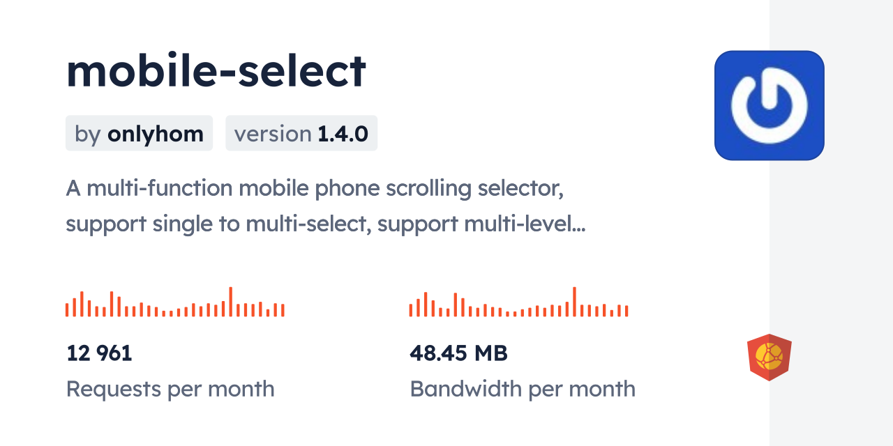 mobile-select CDN by jsDelivr - A CDN for npm and GitHub