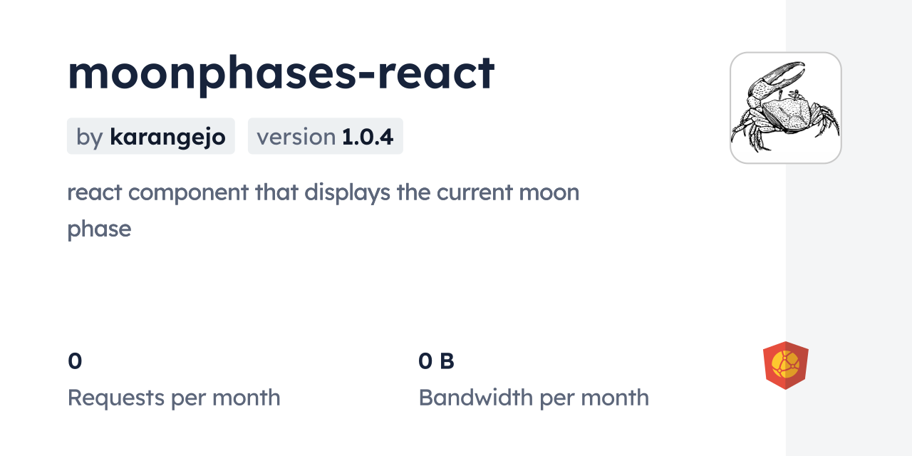 moonphases-react CDN by jsDelivr - A CDN for npm and GitHub