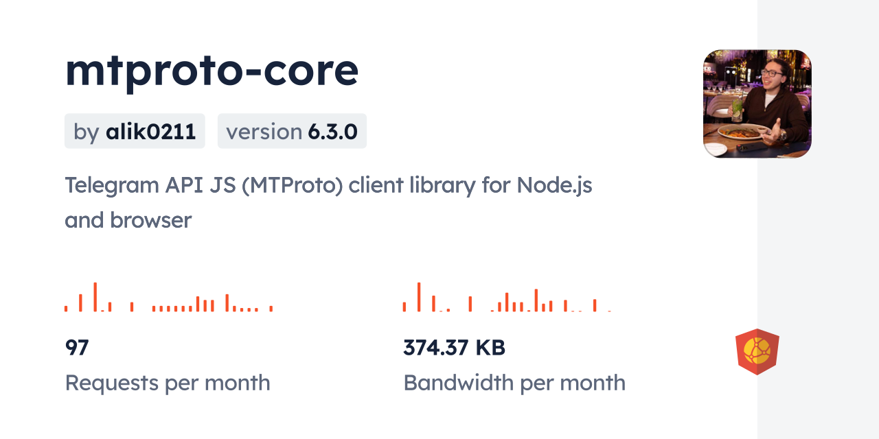 mtproto-core CDN by jsDelivr - A CDN for npm and GitHub