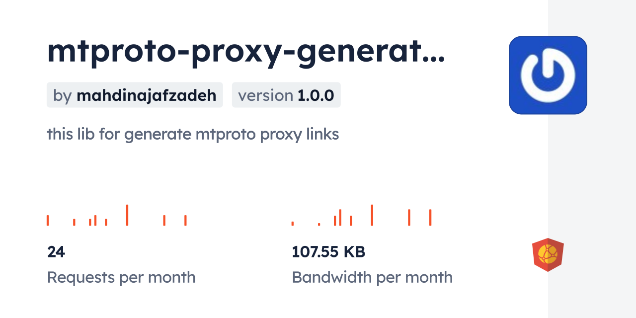 mtproto-proxy-generator CDN by jsDelivr - A CDN for npm and GitHub