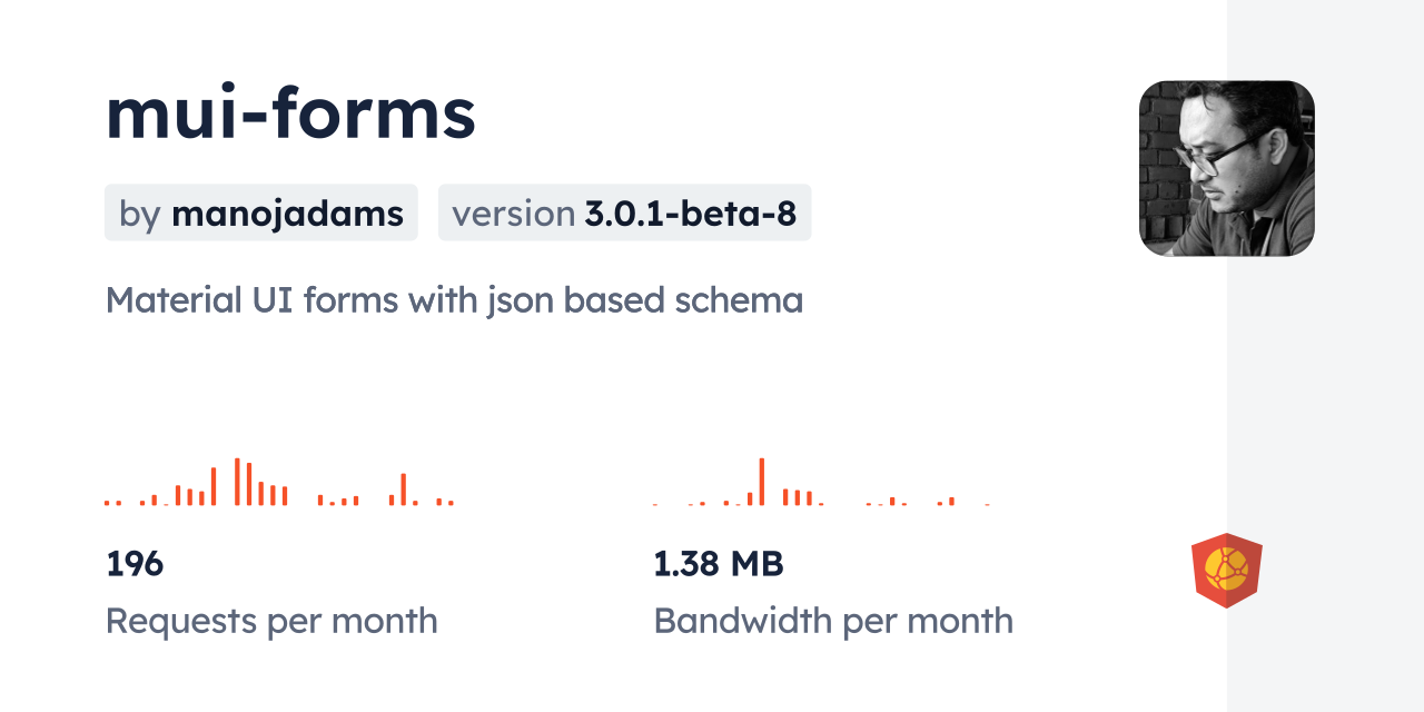 mui-forms CDN by jsDelivr - A CDN for npm and GitHub
