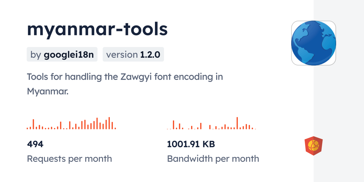 myanmar-tools CDN by jsDelivr - A CDN for npm and GitHub