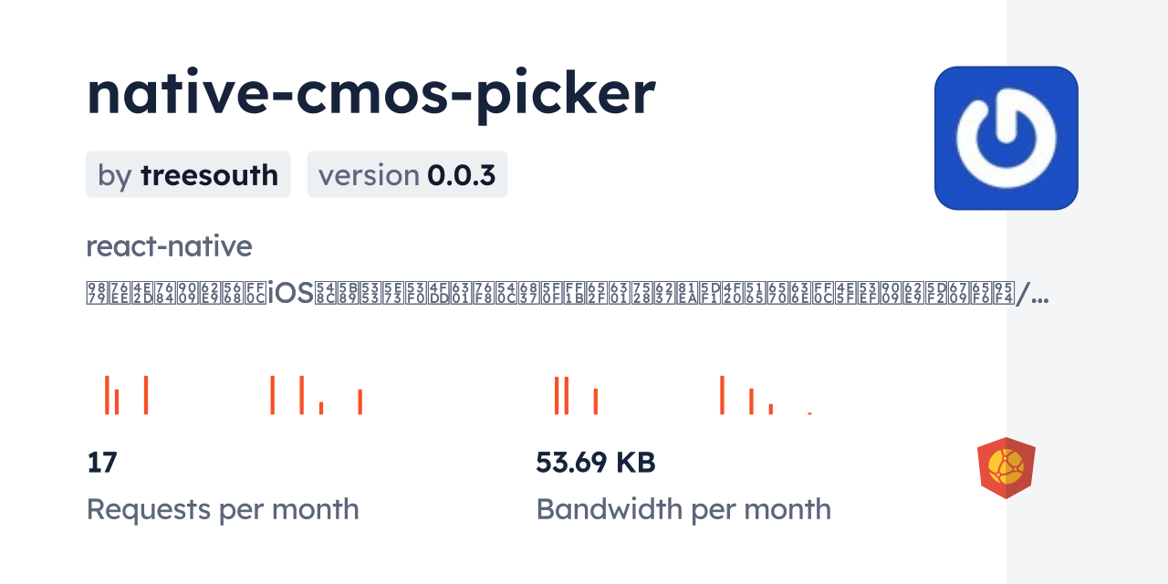 native-cmos-picker CDN by jsDelivr - A CDN for npm and GitHub
