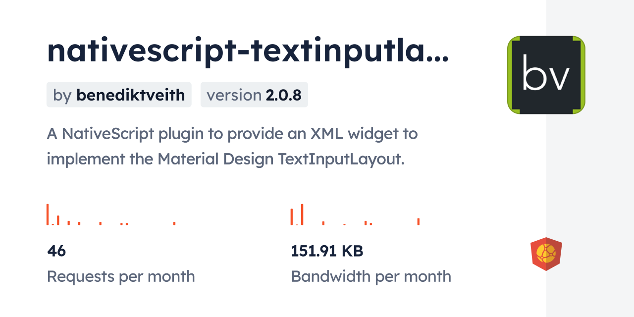 nativescript-textinputlayout-v2 CDN by jsDelivr - A CDN for npm and GitHub