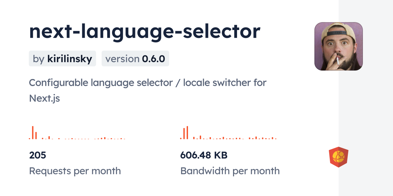 next-language-selector CDN by jsDelivr - A CDN for npm and GitHub