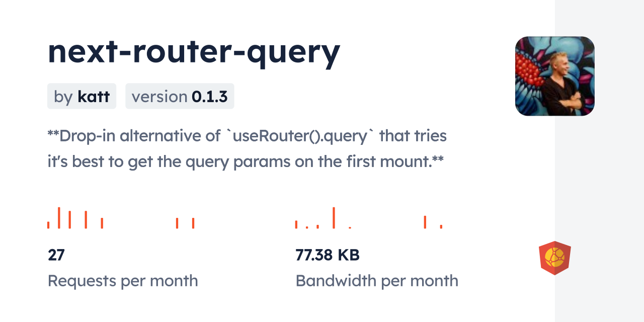 next-router-query CDN by jsDelivr - A CDN for npm and GitHub