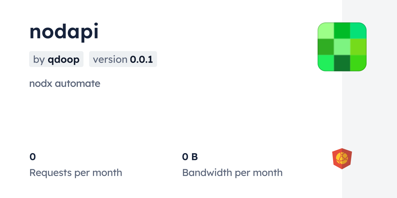 nodapi CDN by jsDelivr - A CDN for npm and GitHub