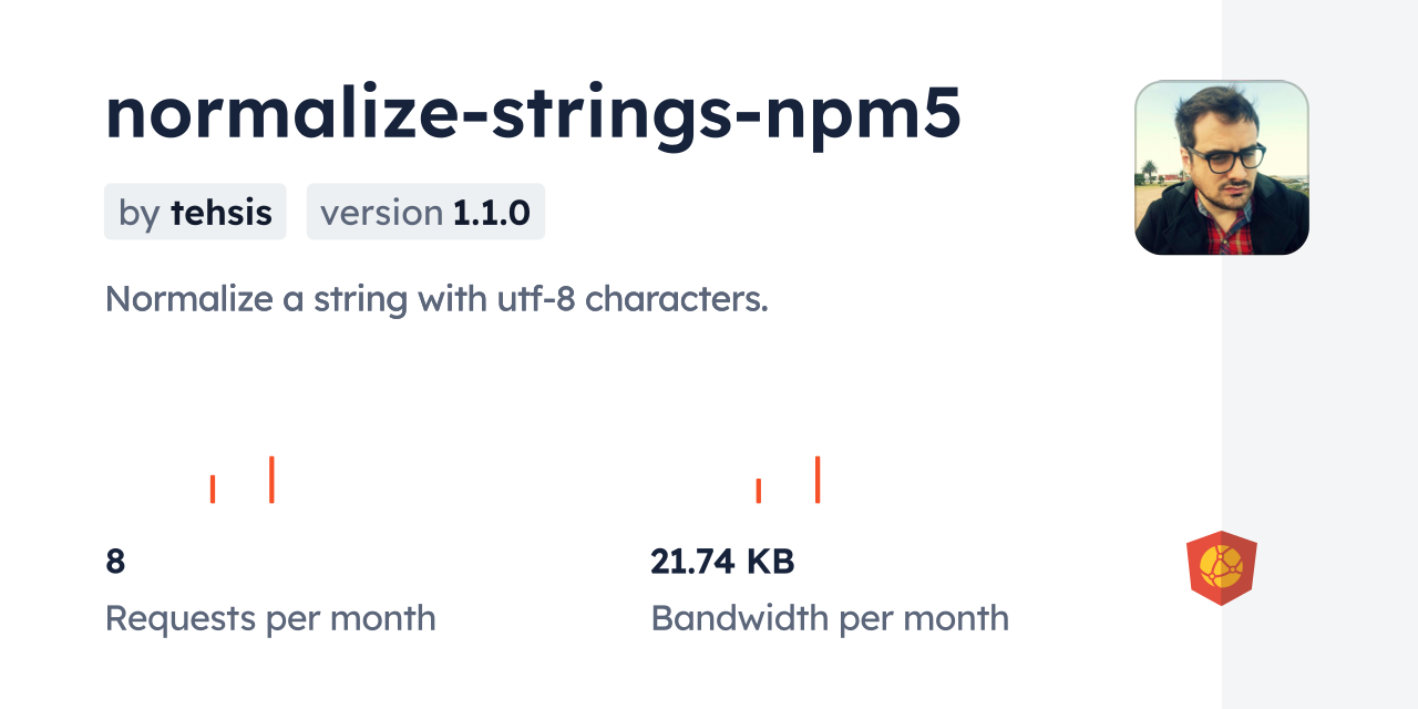 normalize-strings-npm5 CDN by jsDelivr - A CDN for npm and GitHub