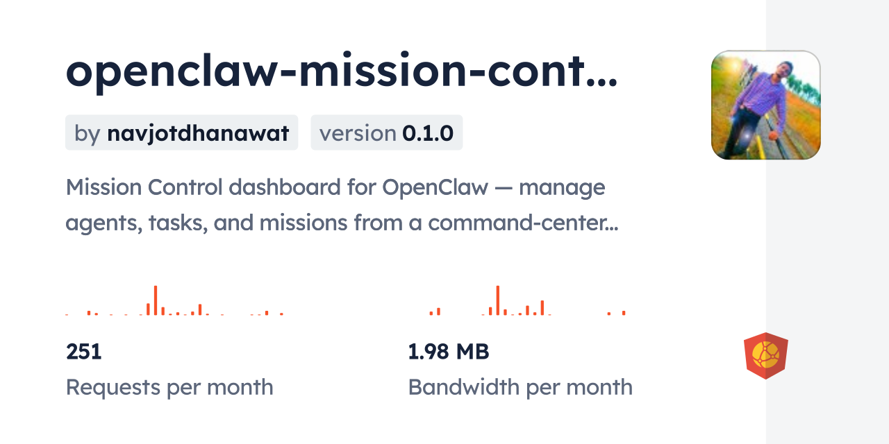 openclaw-mission-control CDN by jsDelivr - A CDN for npm and GitHub