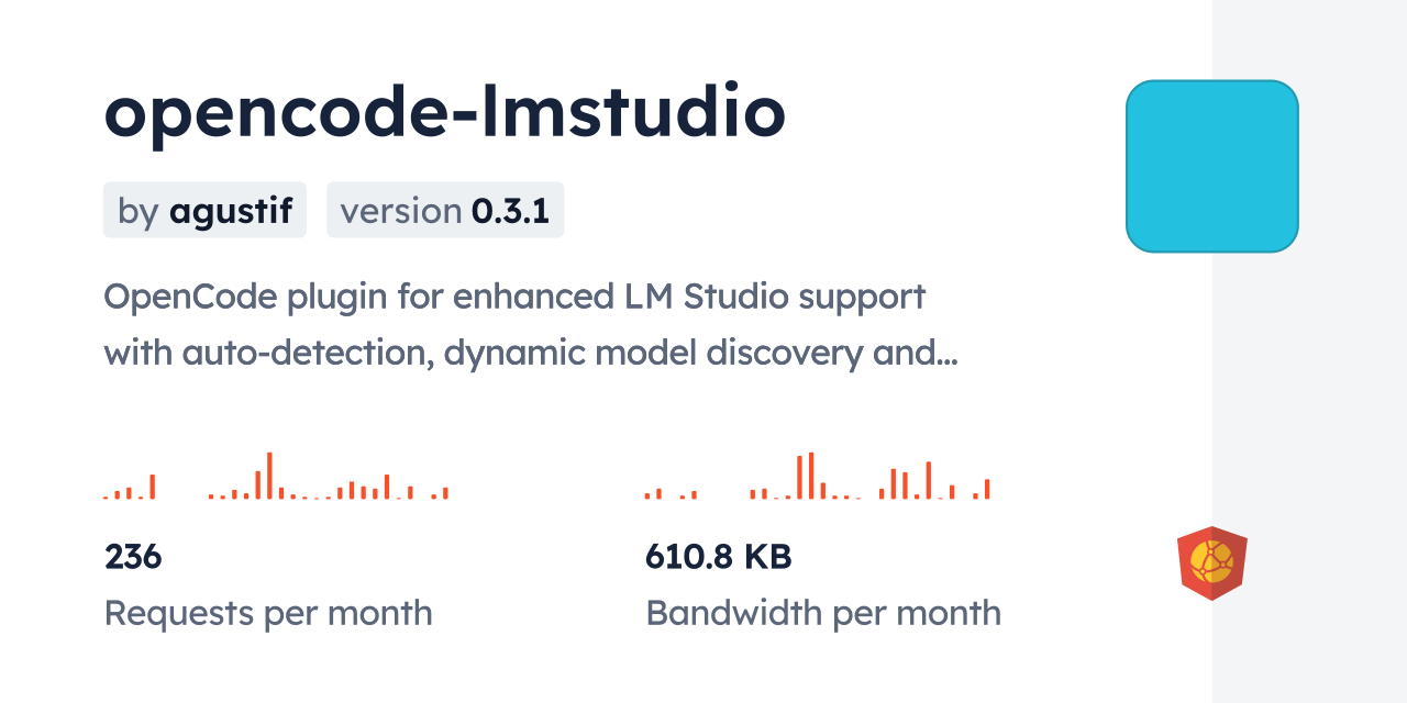 opencode-lmstudio CDN by jsDelivr - A CDN for npm and GitHub