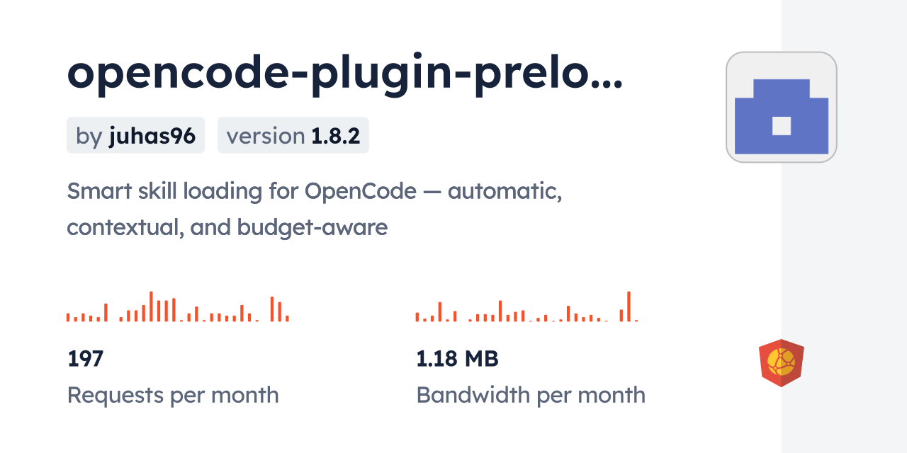 opencode-plugin-preload-skills CDN by jsDelivr - A CDN for npm and GitHub