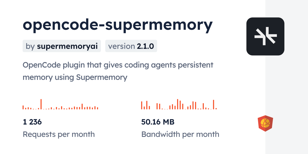 opencode-supermemory CDN by jsDelivr - A CDN for npm and GitHub