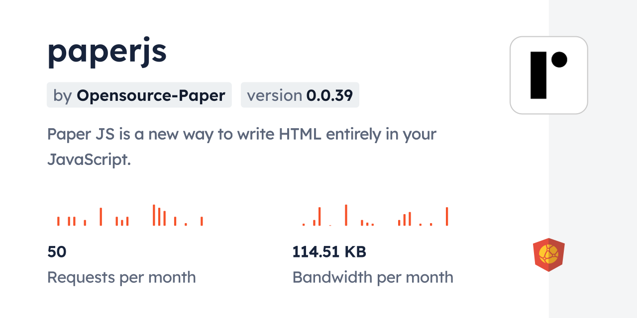 paperjs CDN by jsDelivr - A CDN for npm and GitHub
