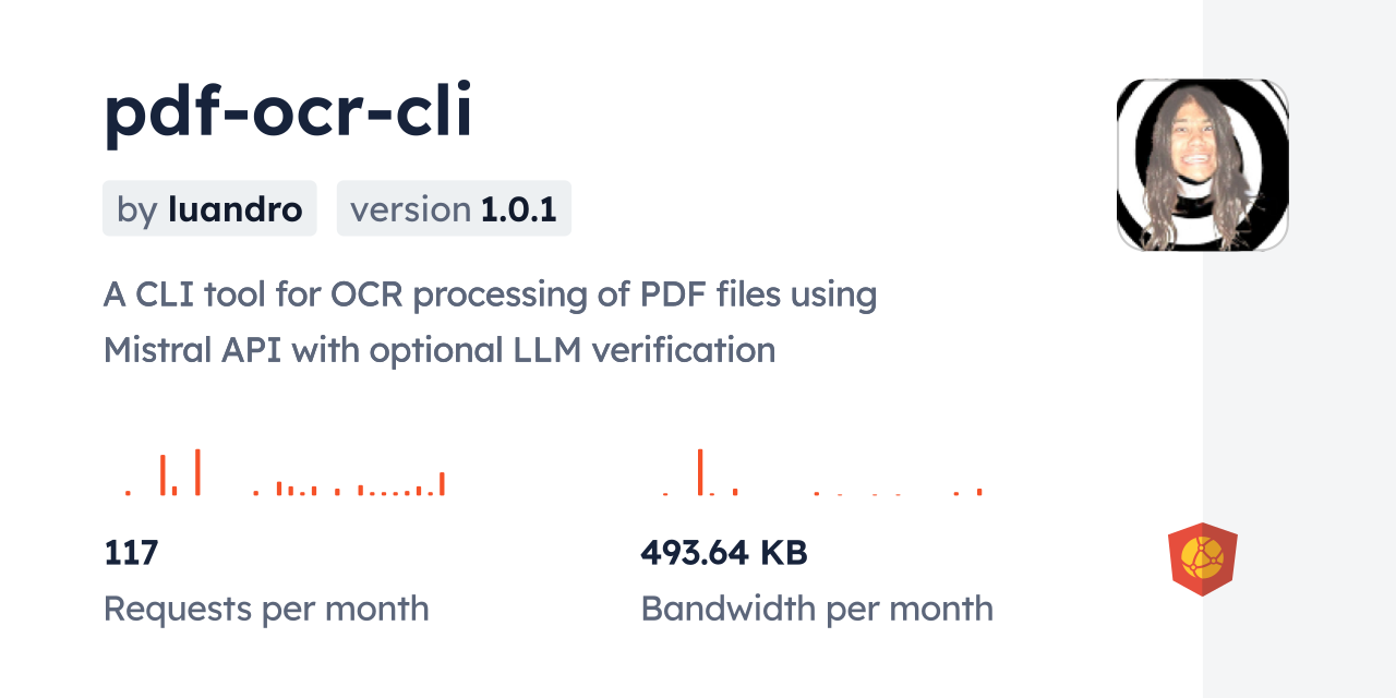 pdf-ocr-cli CDN by jsDelivr - A CDN for npm and GitHub