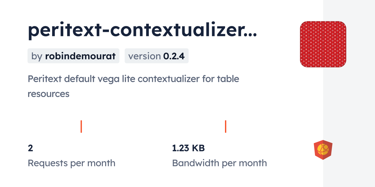 peritext-contextualizer-vegalite CDN by jsDelivr - A CDN for npm and GitHub