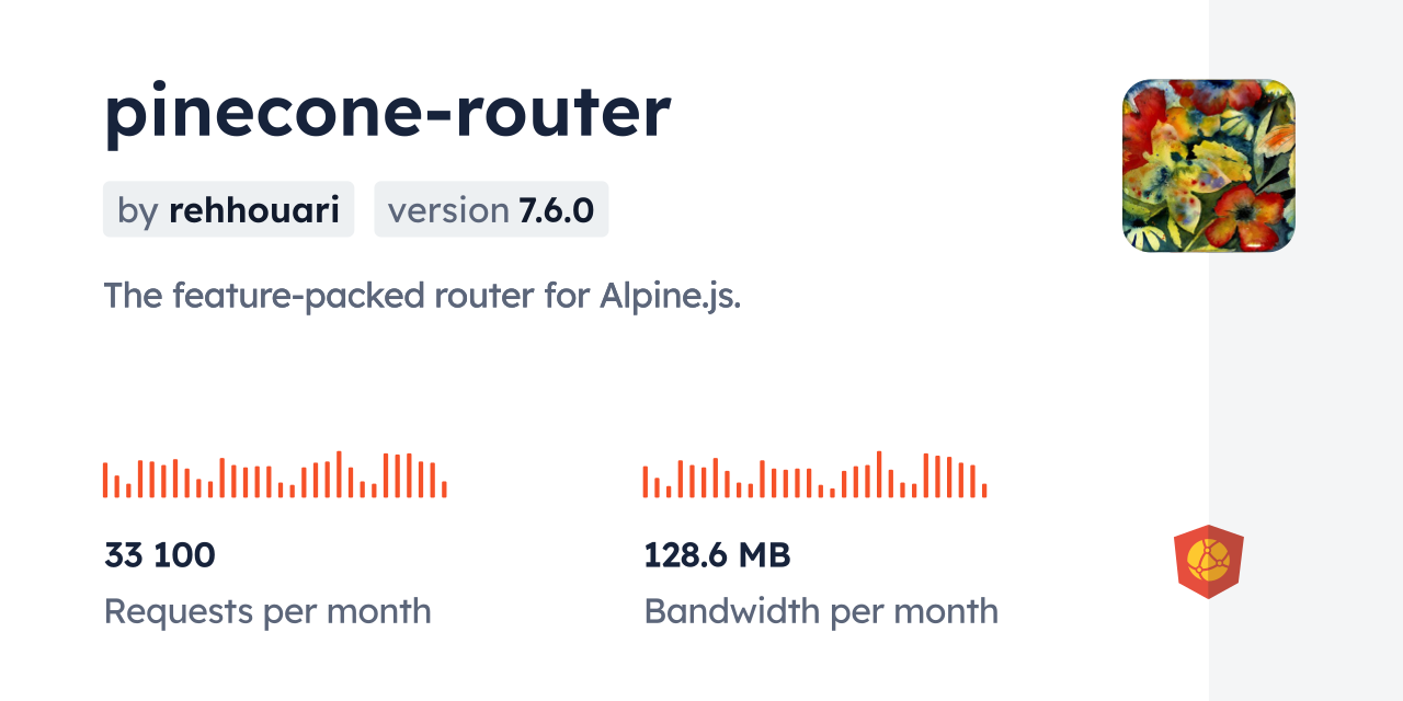pinecone-router CDN by jsDelivr - A CDN for npm and GitHub