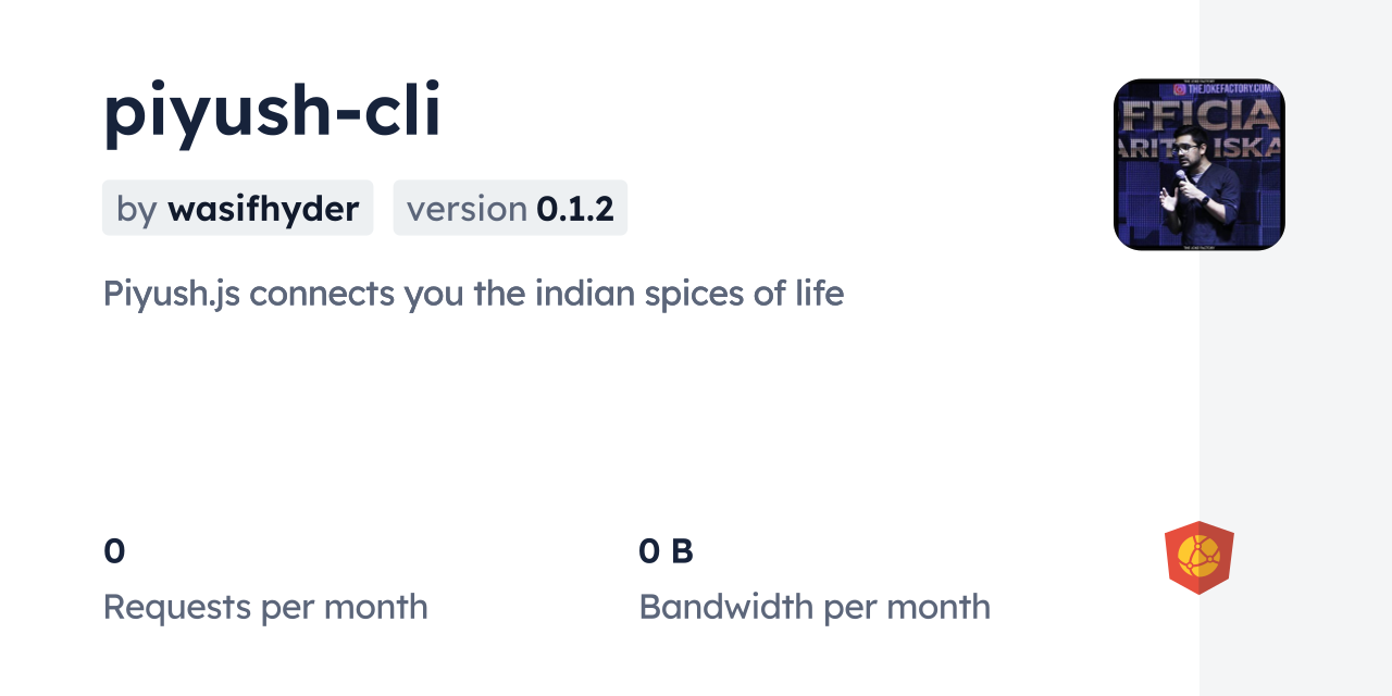 piyush-cli CDN by jsDelivr - A CDN for npm and GitHub