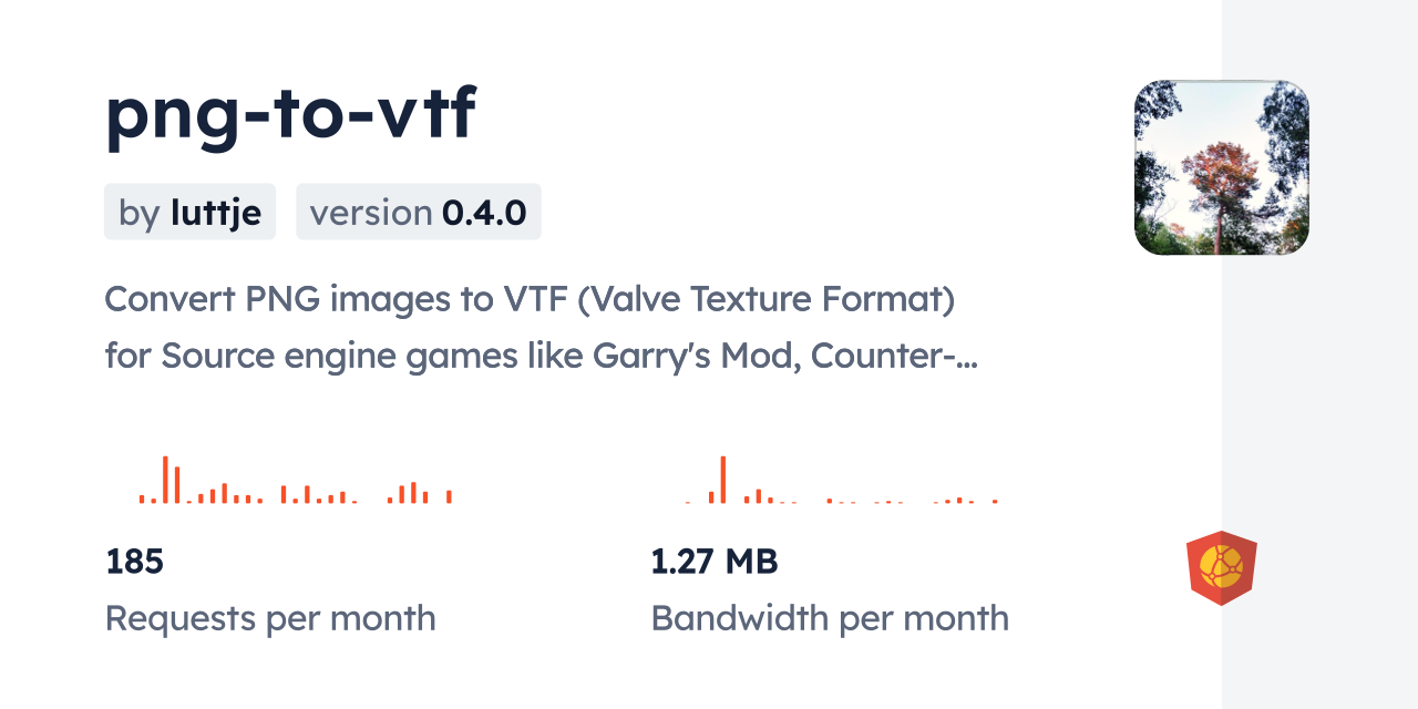 png-to-vtf CDN by jsDelivr - A CDN for npm and GitHub