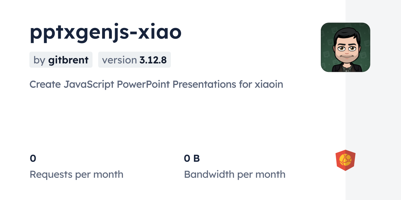 pptxgenjs-xiao CDN by jsDelivr - A CDN for npm and GitHub