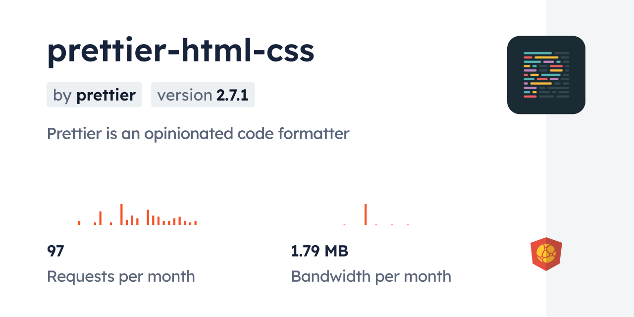 prettier-html-css CDN by jsDelivr - A CDN for npm and GitHub