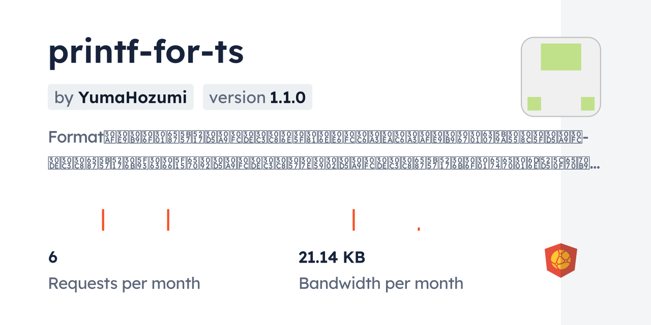 printf-for-ts CDN by jsDelivr - A CDN for npm and GitHub