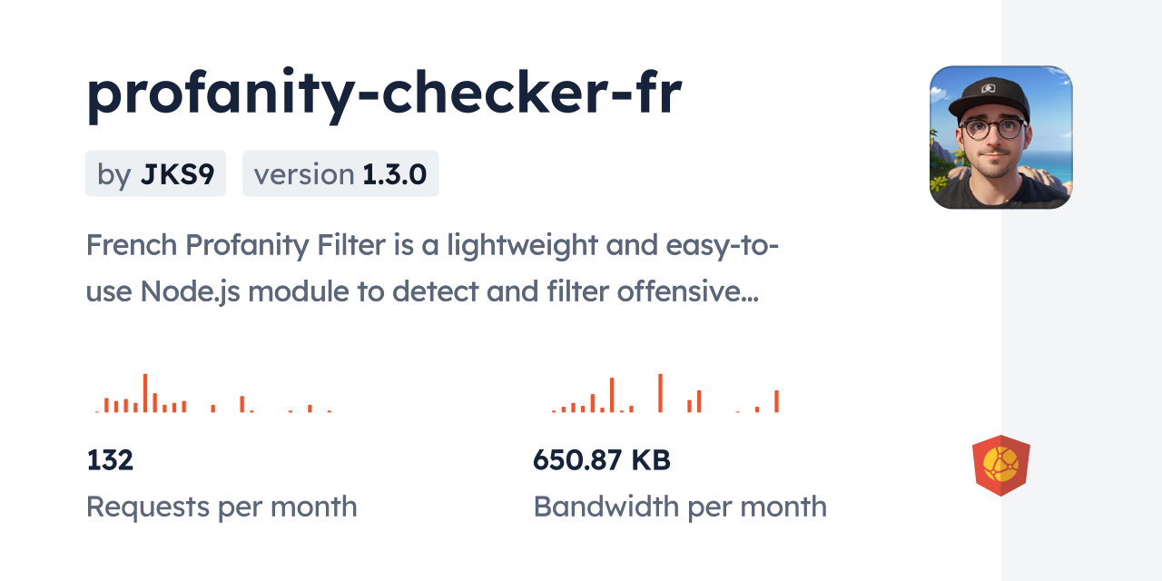 profanity-checker-fr CDN by jsDelivr - A CDN for npm and GitHub