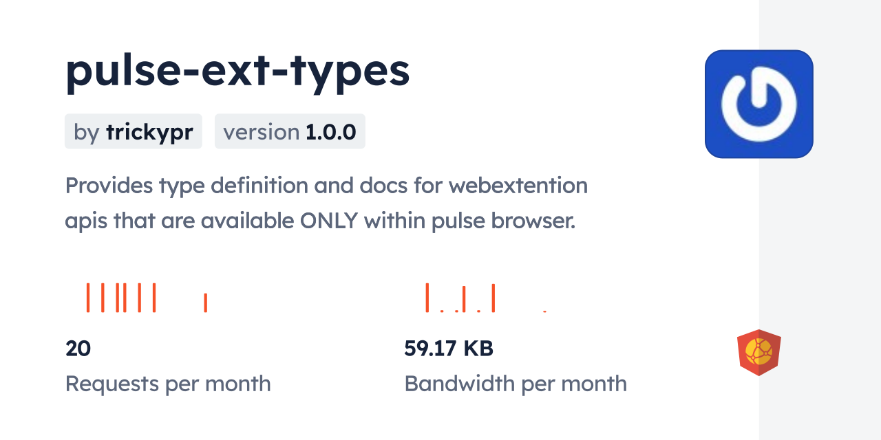 pulse-ext-types CDN by jsDelivr - A CDN for npm and GitHub