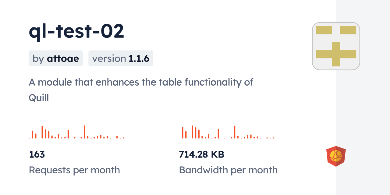 ql-test-02 CDN by jsDelivr - A CDN for npm and GitHub