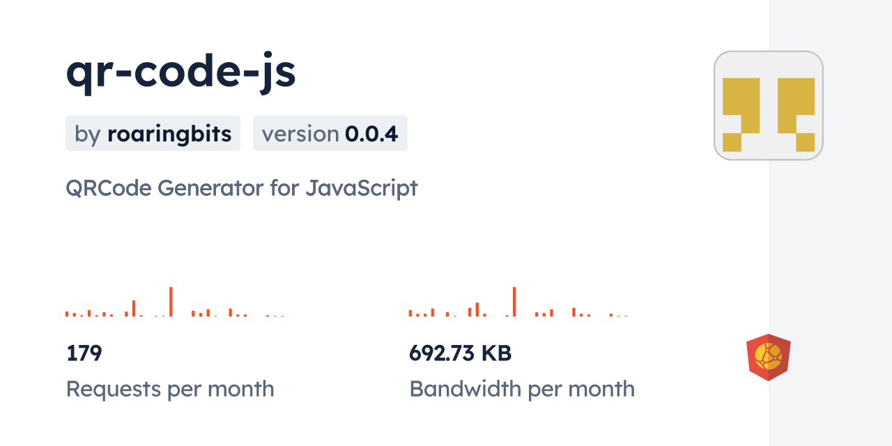 qr-code-js CDN by jsDelivr - A CDN for npm and GitHub