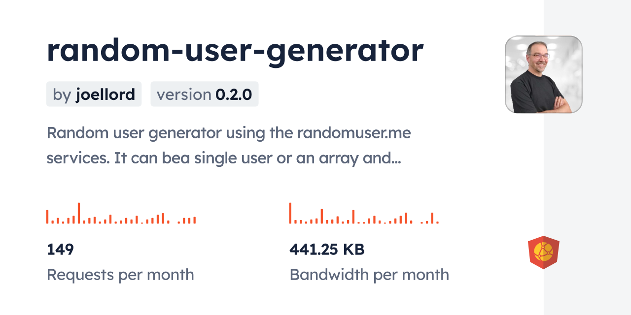 random-user-generator CDN by jsDelivr - A CDN for npm and GitHub