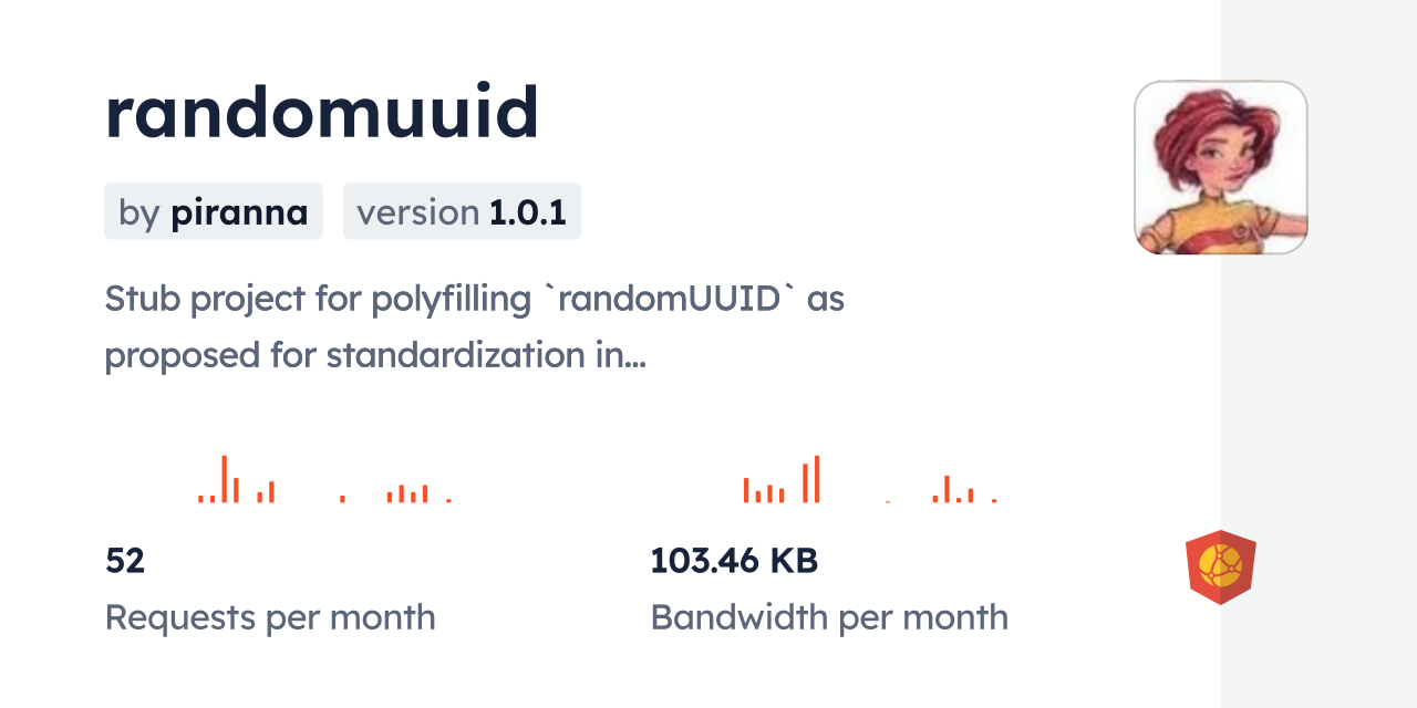randomuuid CDN by jsDelivr - A CDN for npm and GitHub